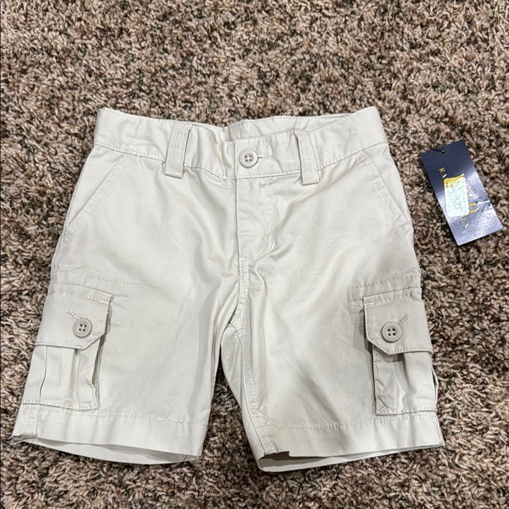 NWT Polo by Ralph Lauren BOYS Tan Cargo Shorts - Size 3T
